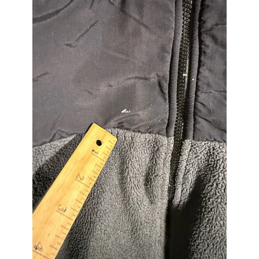The North Face Denali Fleece Jacket Mens Medium Grey Black Full Zip Outdoor